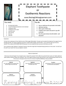 elephant toothpaste experiment conclusion